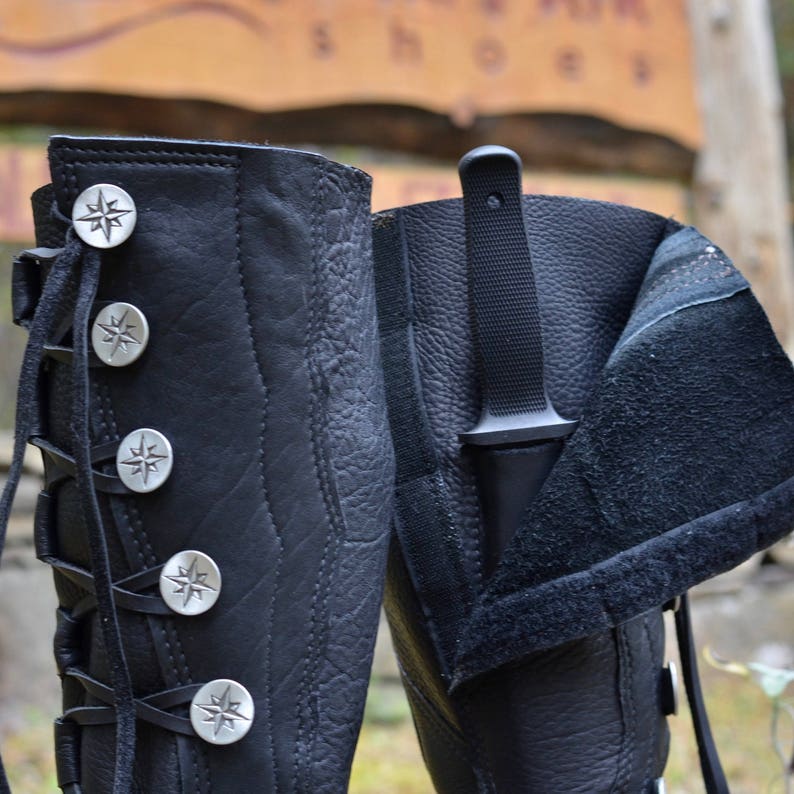 Jack Burton Action Boots With Hidden Boot Knife: Made to Order