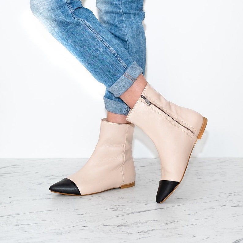 Kely Ankle Bootstwo Colors Shoespointy Toe Ankle
