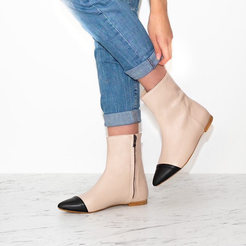 Kely Ankle Bootstwo Colors Shoespointy Toe Ankle