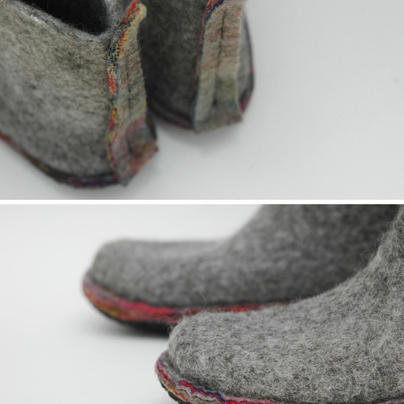 Felt Boots Women Boots Valenki Grey Boots Handmade