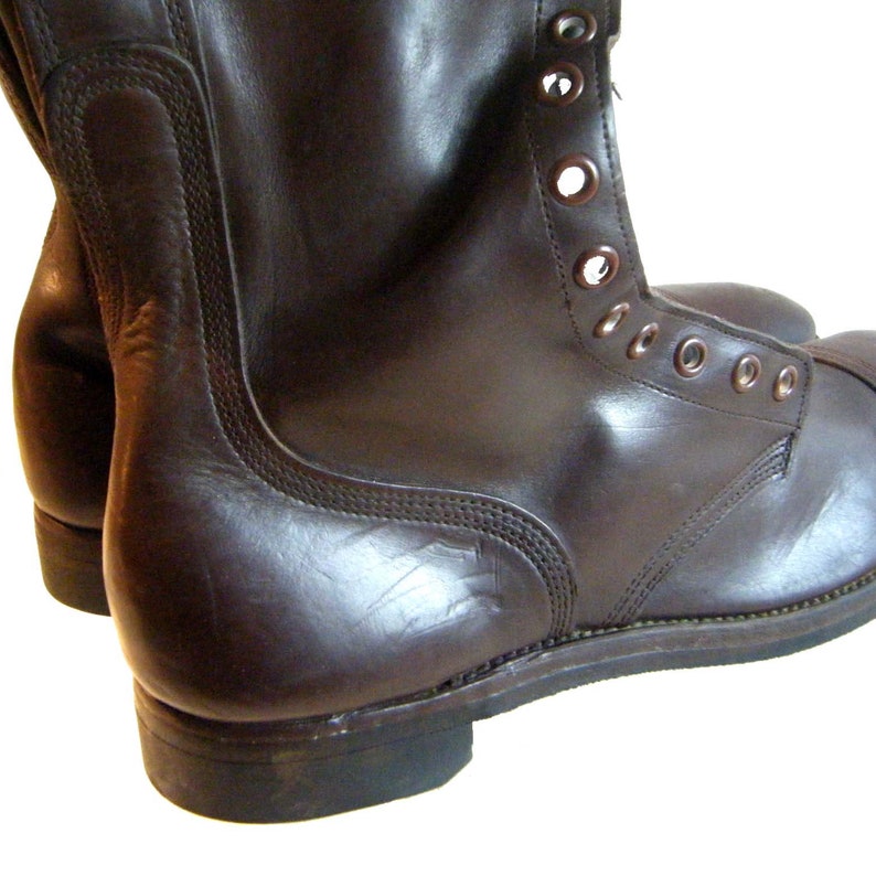 USGI Vintage Corcoran Jump Boots Brown Leather Men's