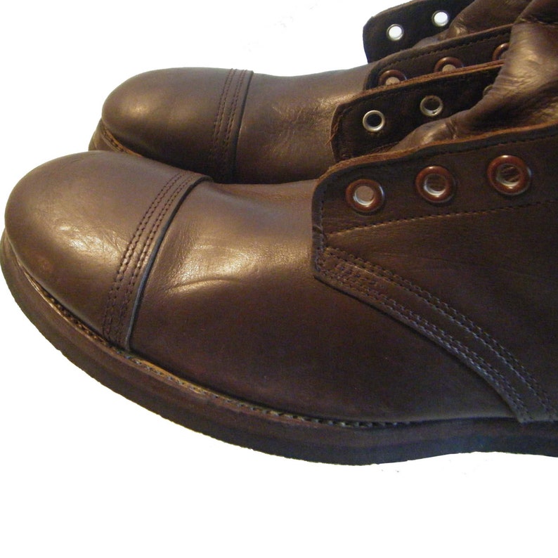 USGI Vintage Corcoran Jump Boots Brown Leather Men's