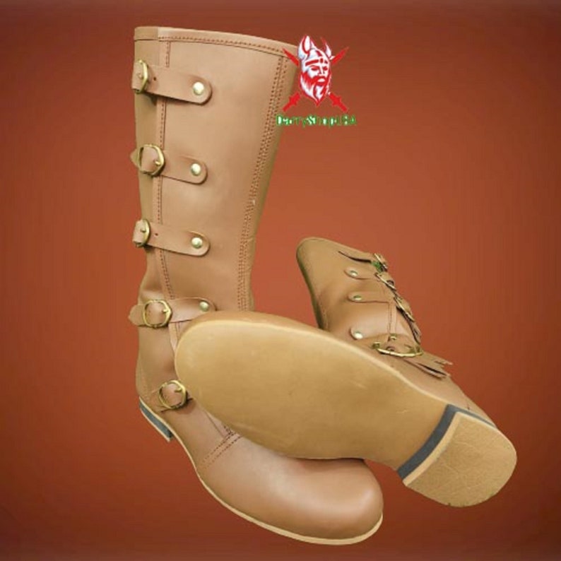 Medieval Boots Leather Shoes RENAISSANCE Viking Pirate