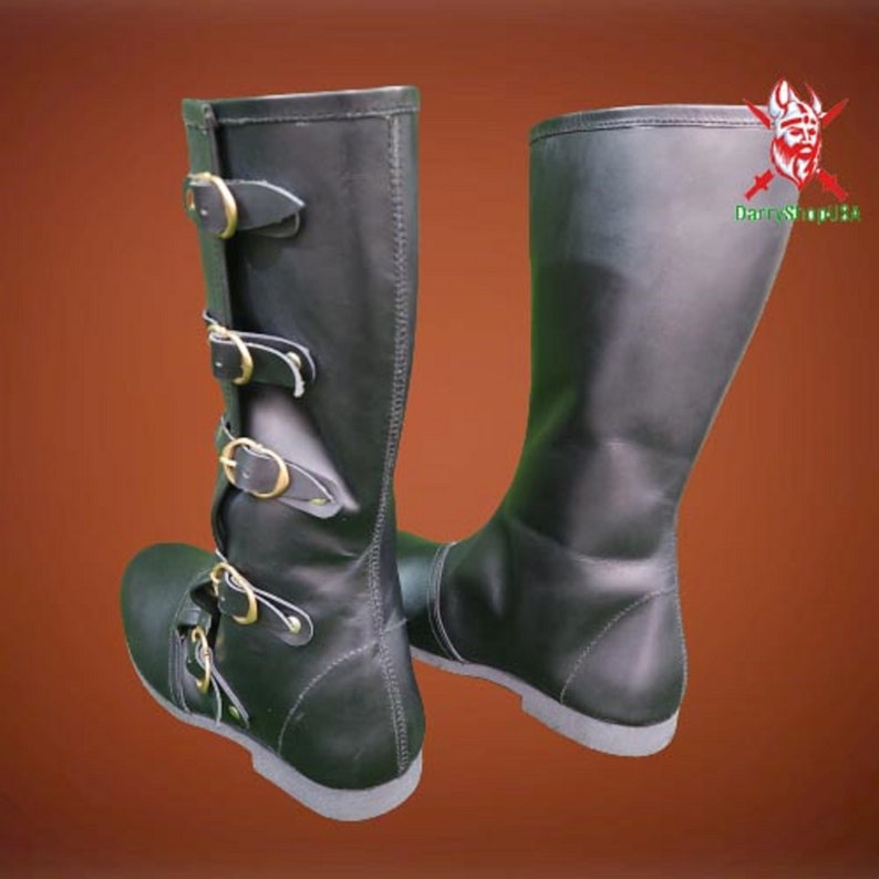 Medieval Boots Leather Shoes RENAISSANCE Viking Pirate
