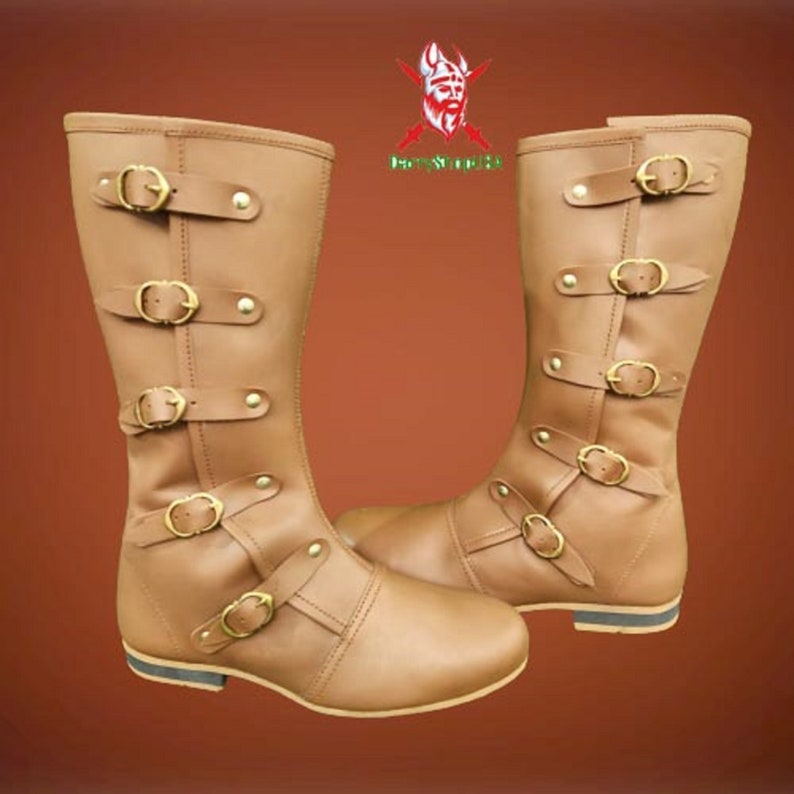 Medieval Boots Leather Shoes RENAISSANCE Viking Pirate