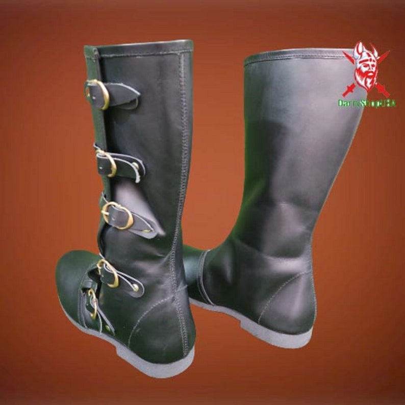 Medieval Boots Leather Shoes RENAISSANCE Viking Pirate