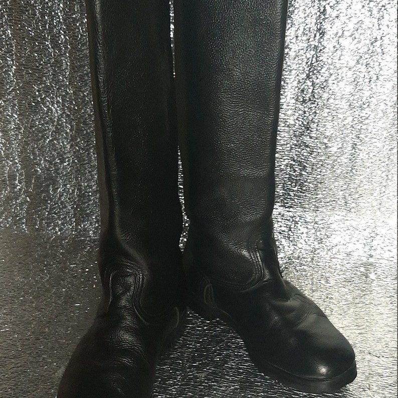 Soviet Military Leather Boots Yuft Micropora for Officers USSR
