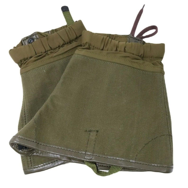 NEW ORIGINAL Italian Army Canvas Gaiters Olive