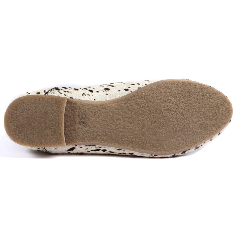 Hairon Leather Chelsea Print Slip on Ankle Flat Boots Stormy