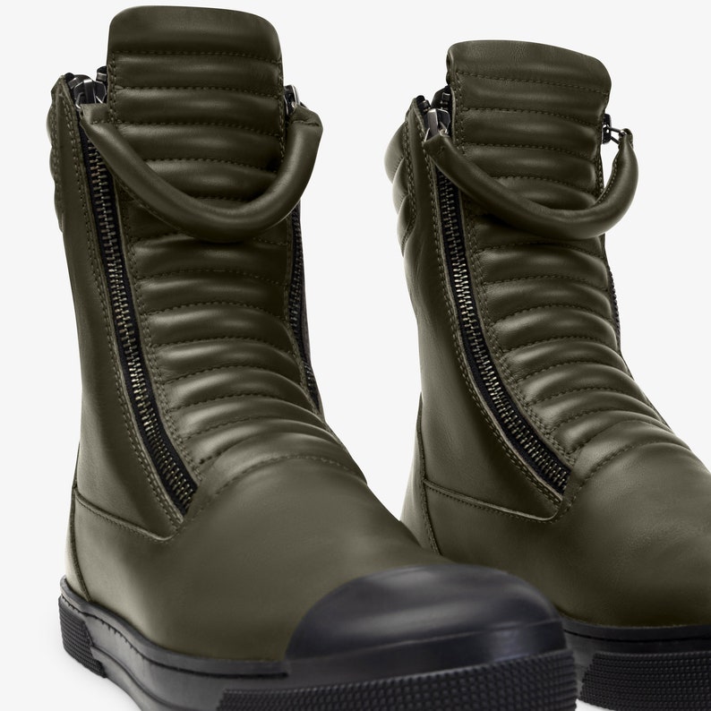 Leather Sneaker Boots Moto Boots Winter Boots Ankle Boots