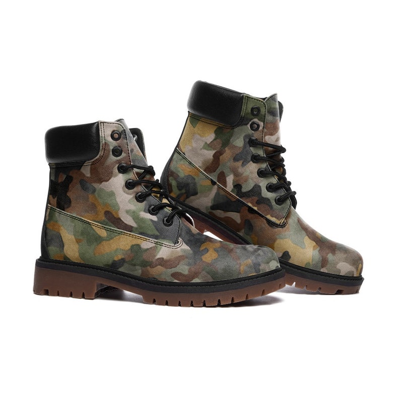 Custom Camo Army Walking Boots Message for Your Preferred Camo