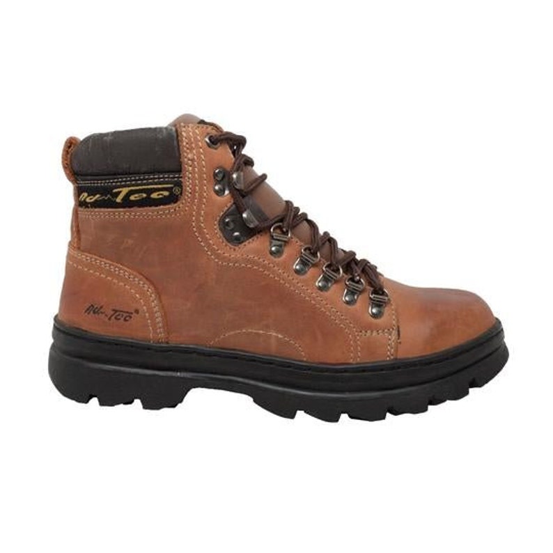 Mens 6 Hiker Brown Leather Boots