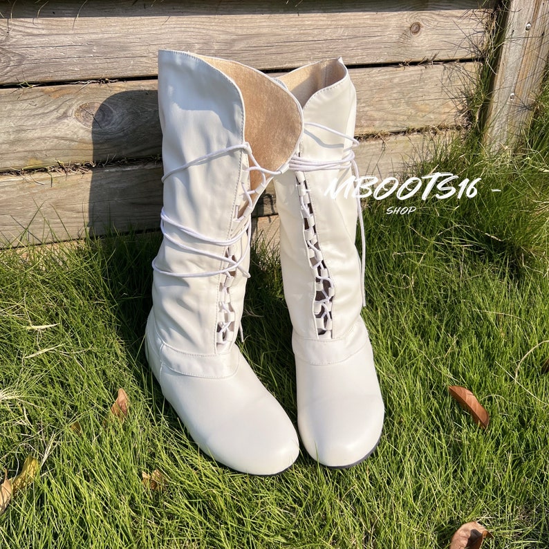 Medieval Renaissance Boots Viking Lace up Boots Renaissance