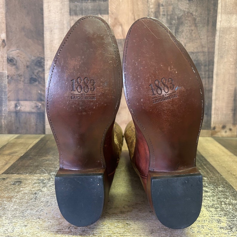 Lucchese 1883 Crayton N7697R Mad Dog Cowboy Boots Mens 11 D