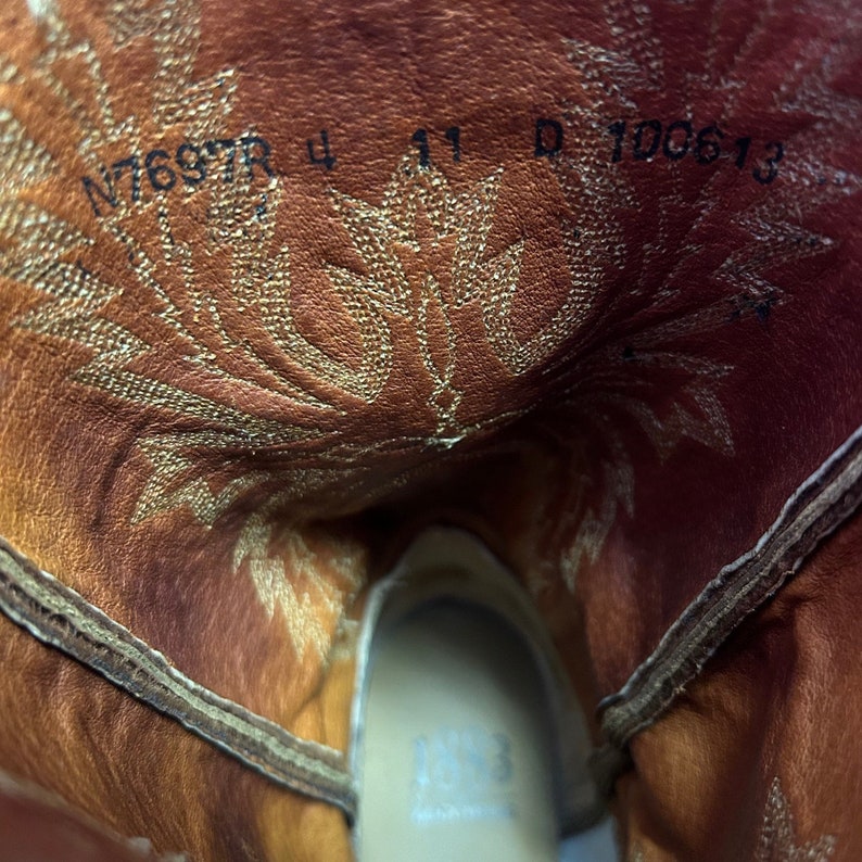 Lucchese 1883 Crayton N7697R Mad Dog Cowboy Boots Mens 11 D