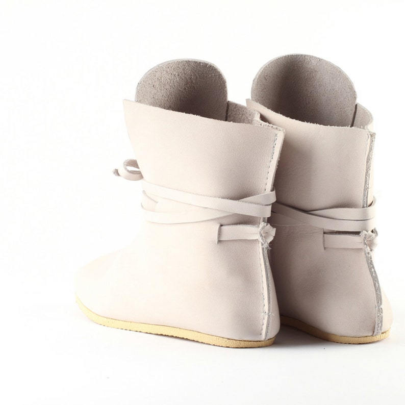 Gift Real Leather White Summer Boots Light Cattle Leather