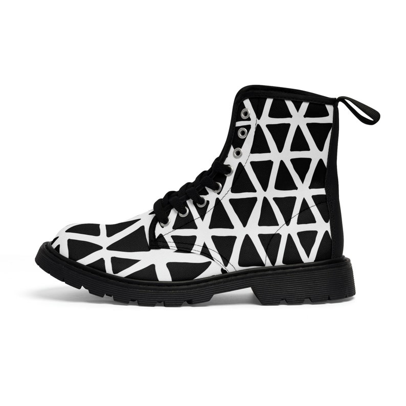 Triangular Women's Canvas Boots