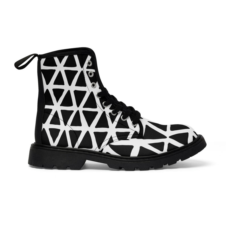Triangular Women's Canvas Boots