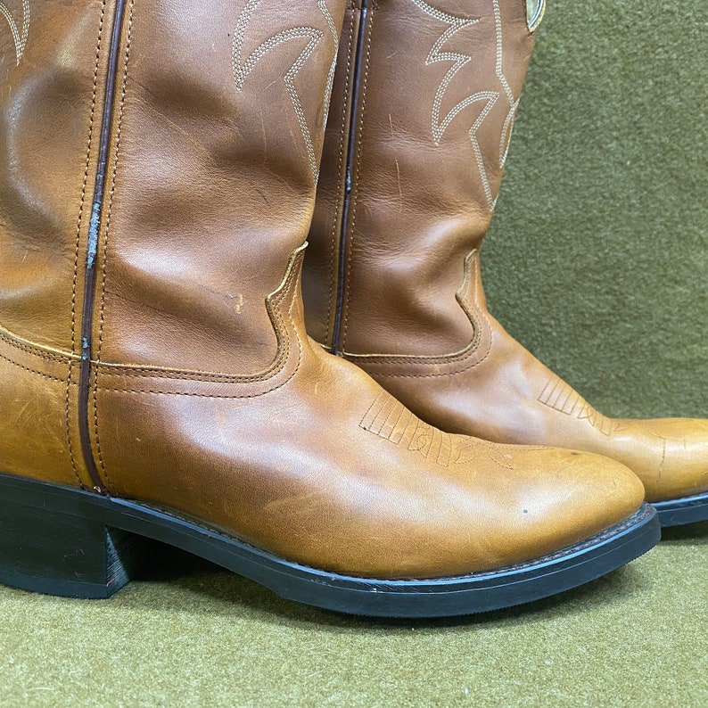 Durango Cowboy Rancher Farmer Stitching Brown Leather Boots