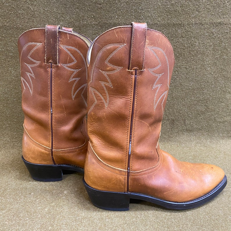Durango Cowboy Rancher Farmer Stitching Brown Leather Boots