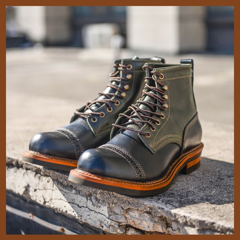 Boots Mid-top Wear-resistant Short Face Tooling Boots