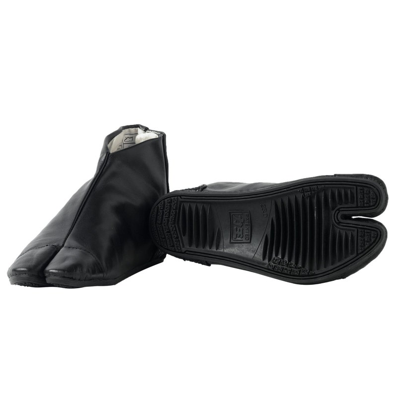 Leather Tabi Ankle Boots Hallux Valgus Correction Bare Foot