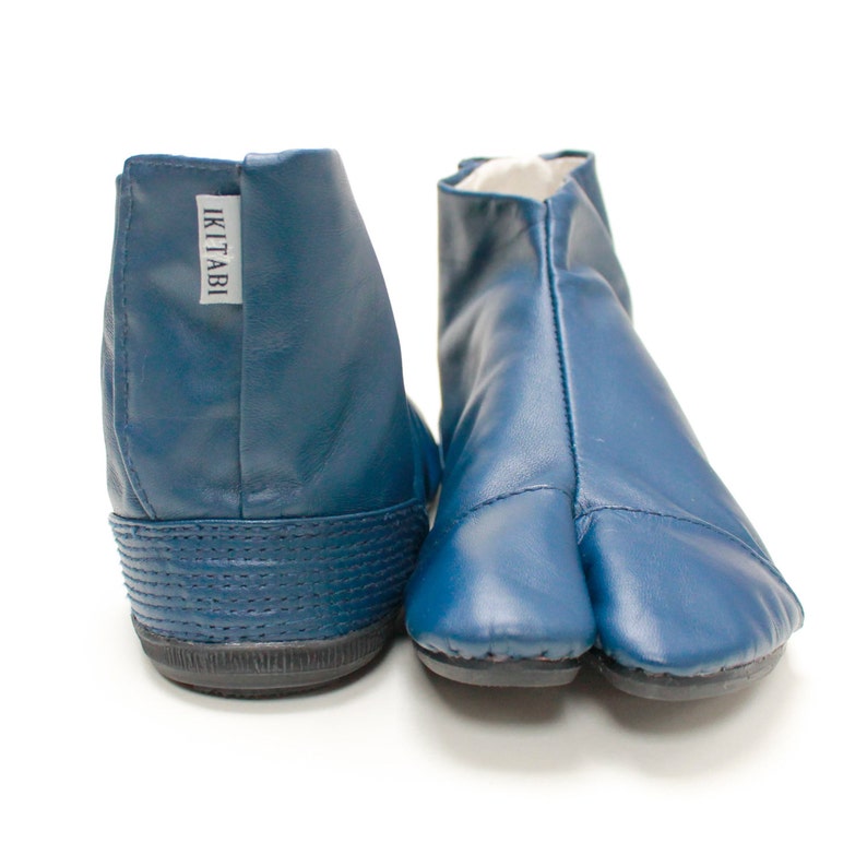 Leather Tabi Ankle Boots Hallux Valgus Correction Bare Foot