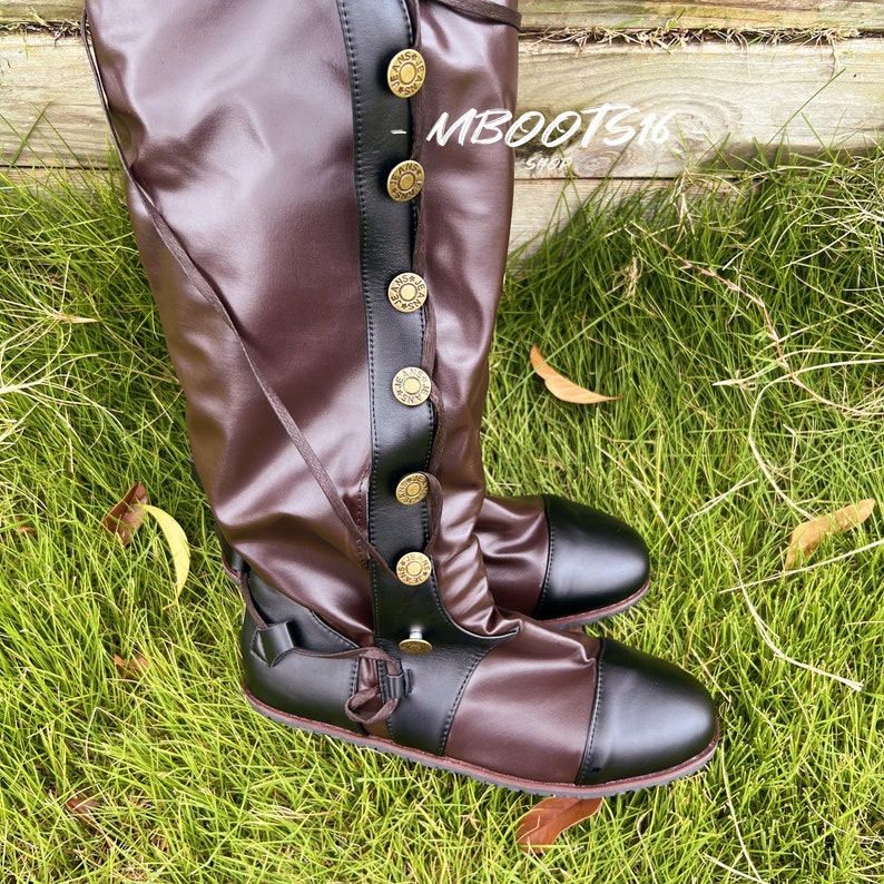 Medieval Viking Boots Renaissance Boots Handicraft Medieval