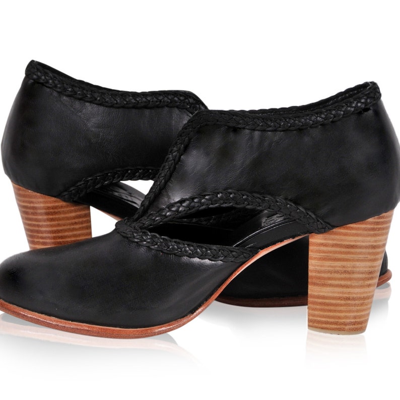 SPIRIT WALKER. Black Booties / Black Boots / Boho Boots /