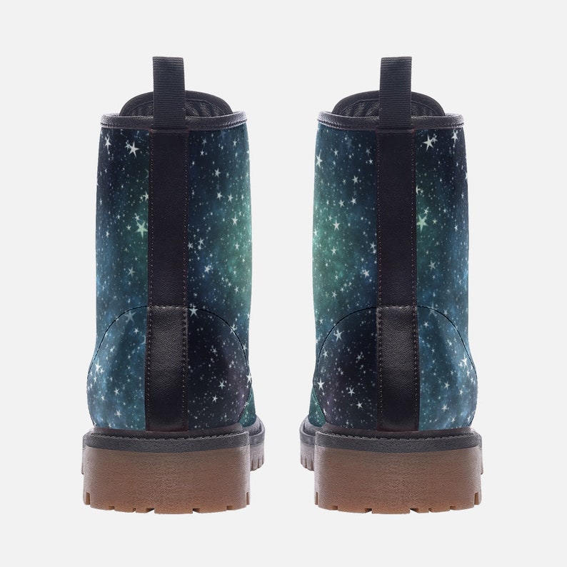 Magic Galaxy Vegan Combat Boots Celestial Combat Boots