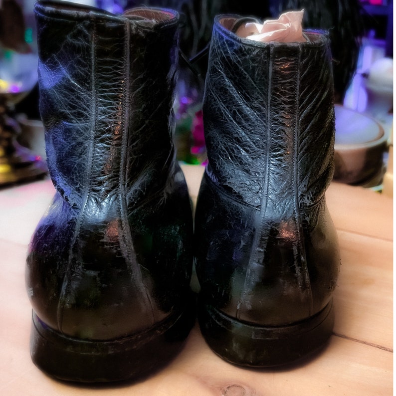 Kangaroo Leather Work or Formal Ankle High Edwardian Boots