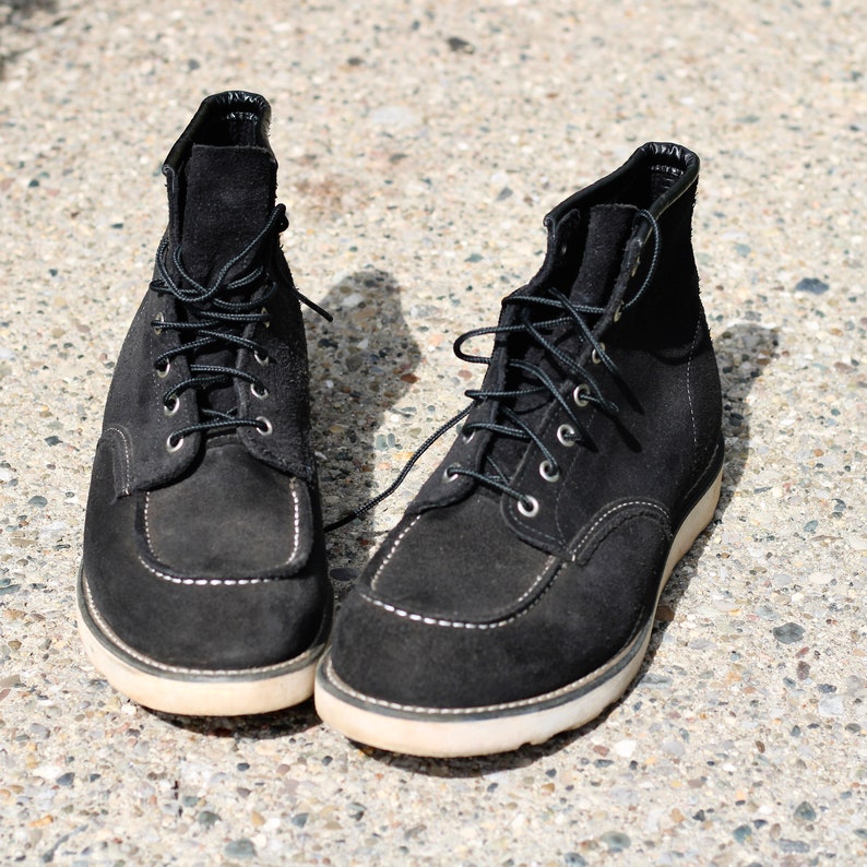 Lovely Roughout Suede Japan Exclusive Model 8874 Black Moc Toe