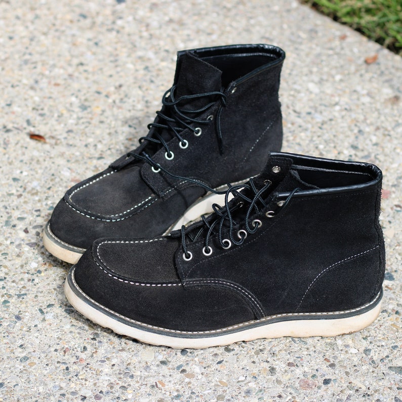 Lovely Roughout Suede Japan Exclusive Model 8874 Black Moc Toe