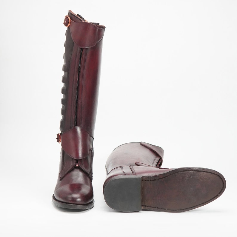 Riding Boots Men and Women Tall Equestrian Boots Horse Riding
