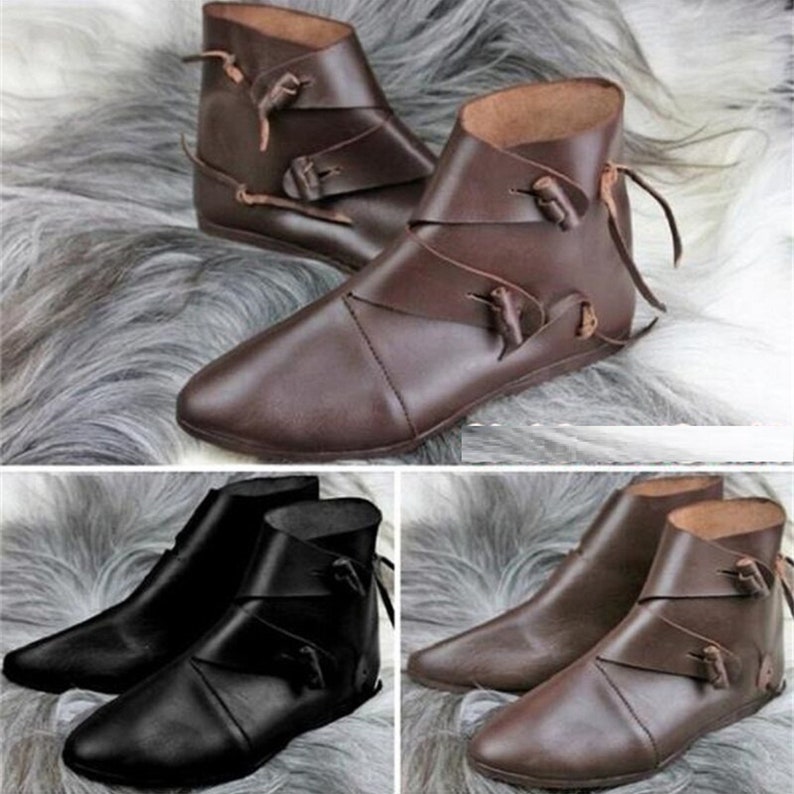 Medieval Gothic Vintage Viking Cosplay Shoes Women's