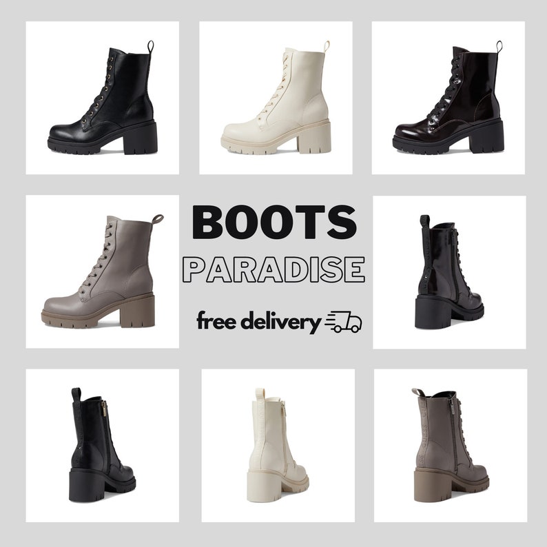 Guess Juel Leather Boots Black Genuine Leather Boots/woman