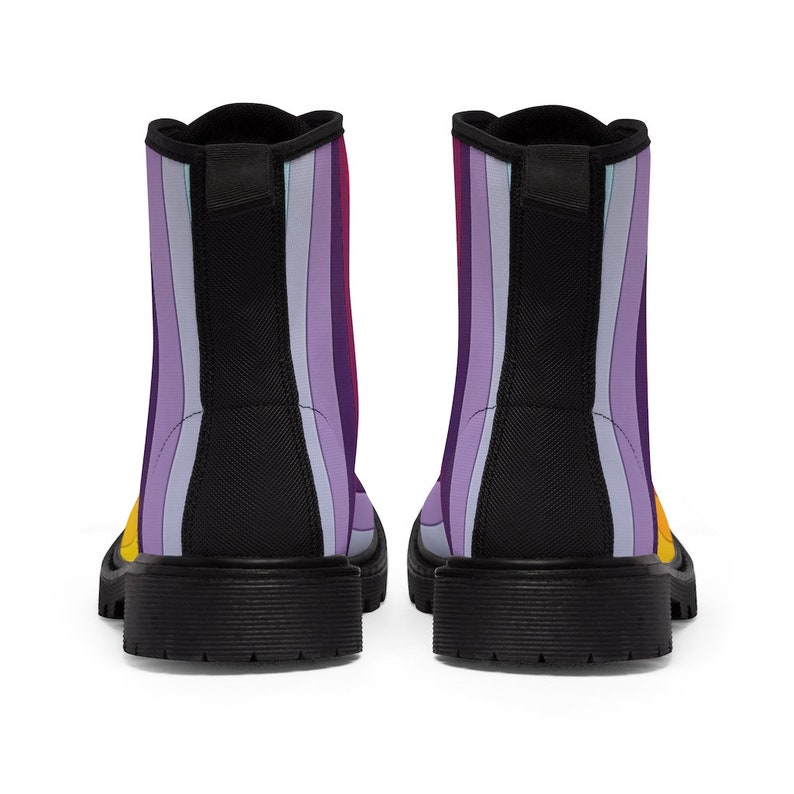 Pastel Rainbow Men's Canvas Boots