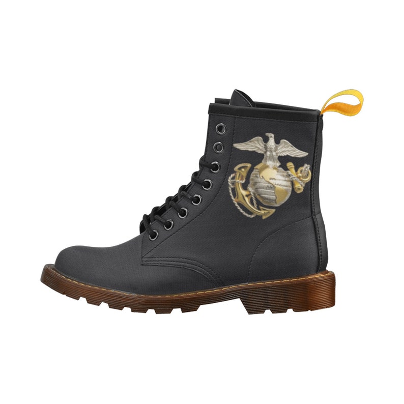 Men's High Grade Synthetic Black Leather With Gold Globe &