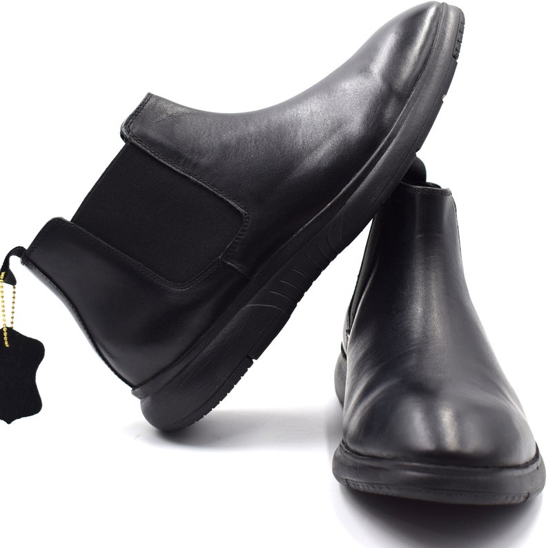 Aster Gusset High Top Leather Dress Shoes Slip on Chucka