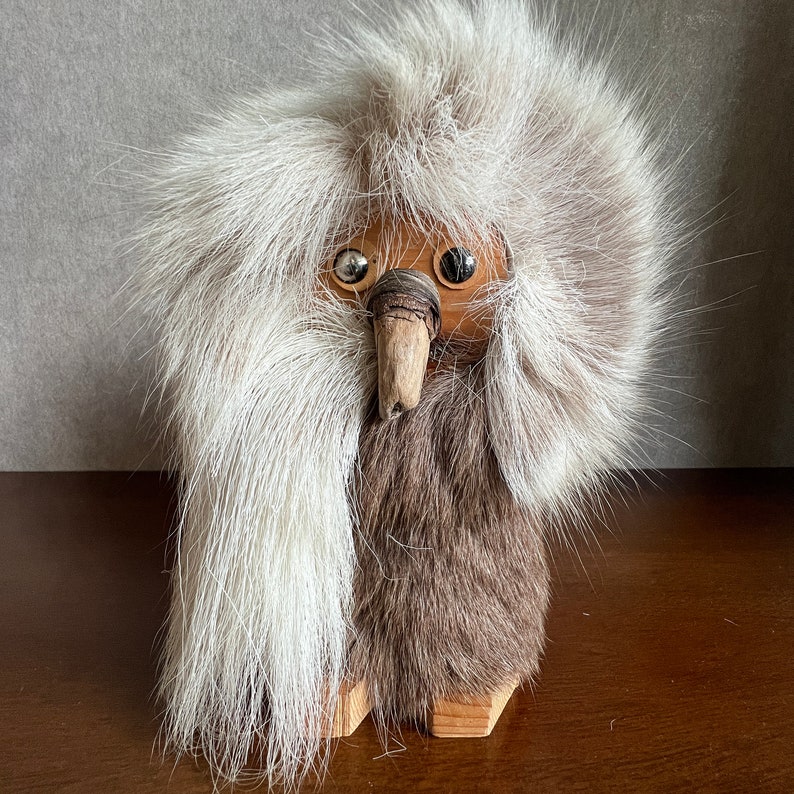 Traditional Sami Deer Skin Christmas Decoration Handmade