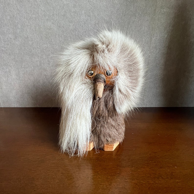 Traditional Sami Deer Skin Christmas Decoration Handmade