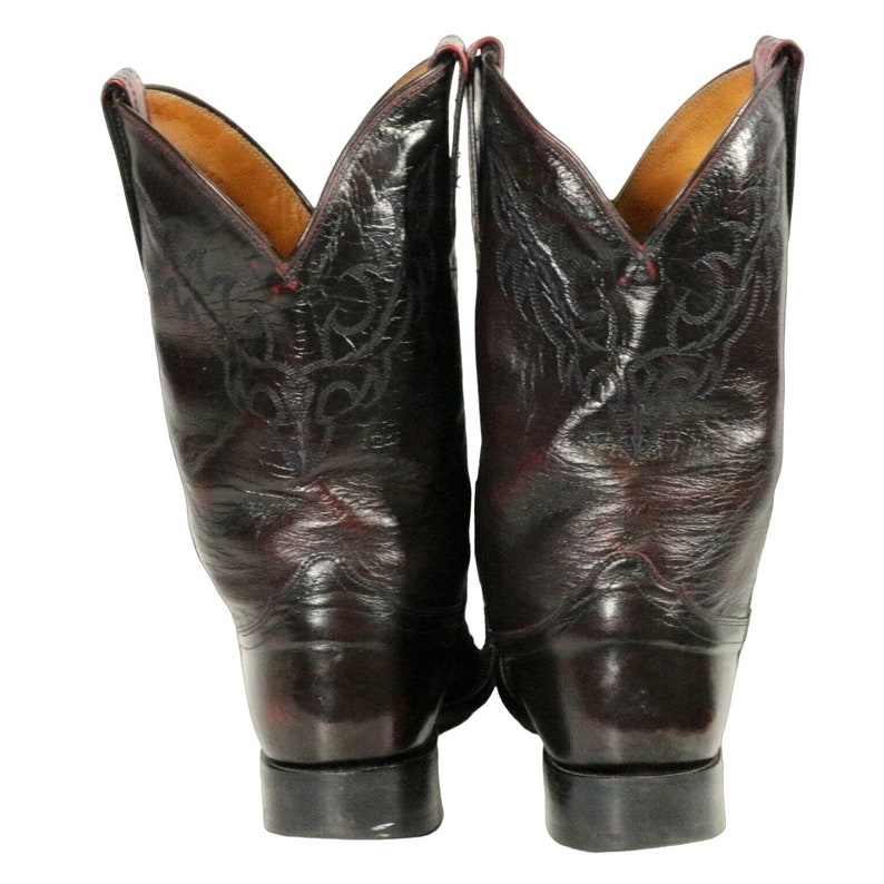 Nocona Cowboy Boots Mens 8 D Deep Oxblood Leather Red Country
