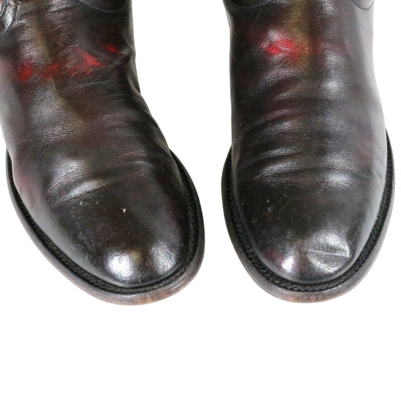 Nocona Cowboy Boots Mens 8 D Deep Oxblood Leather Red Country