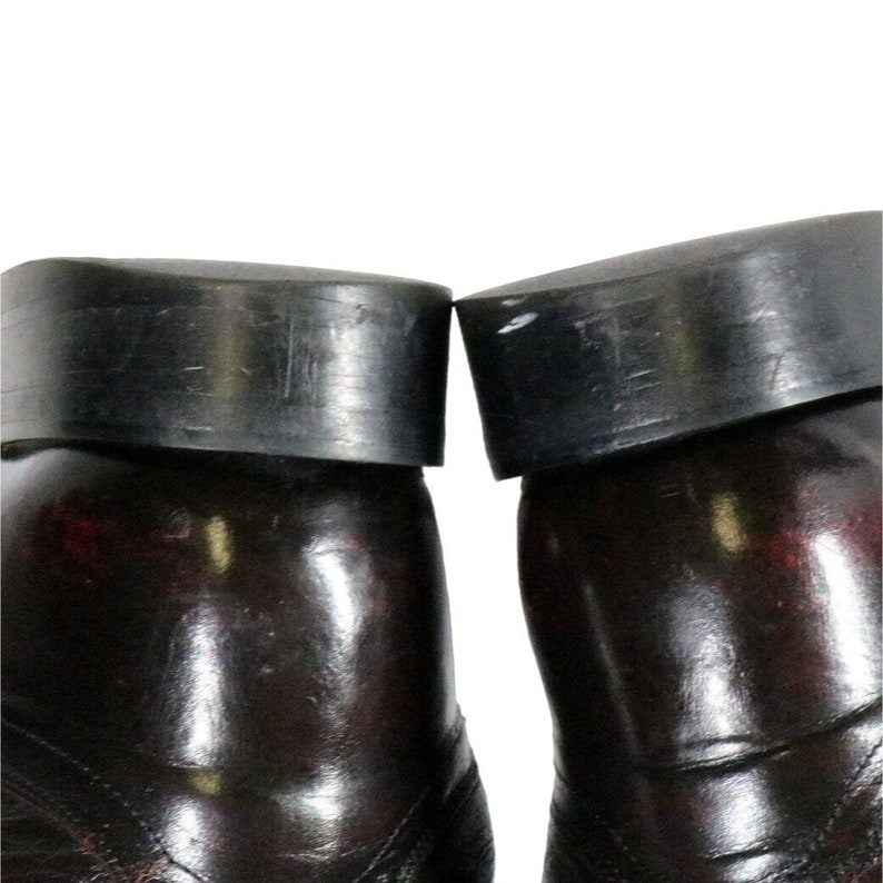 Nocona Cowboy Boots Mens 8 D Deep Oxblood Leather Red Country