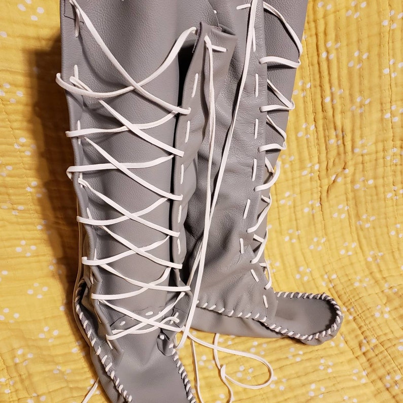 Leather Moccasin Boots
