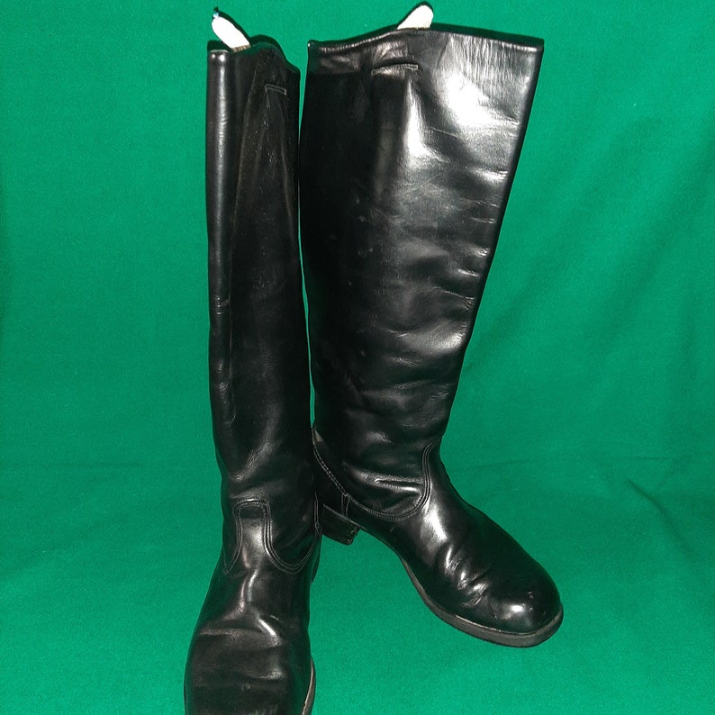Soviet Leather Chrome Boots for Officers USSR Military High