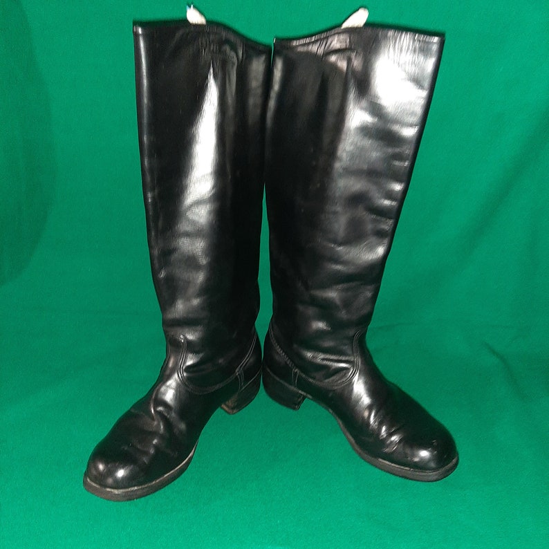 Soviet Leather Chrome Boots for Officers USSR Military High