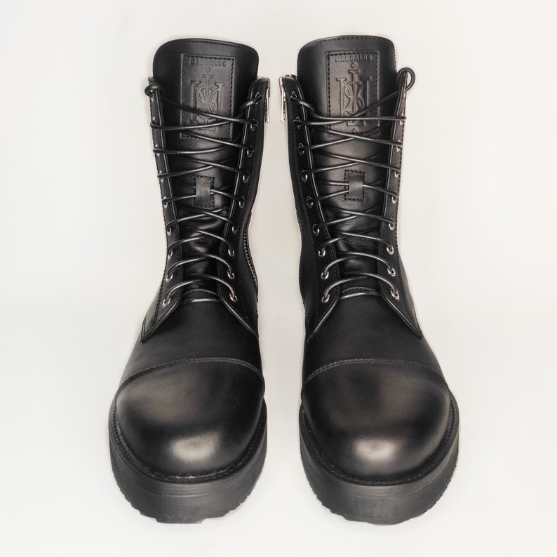ORION High-top Leather Sneaker With Silver Hardware and Suede