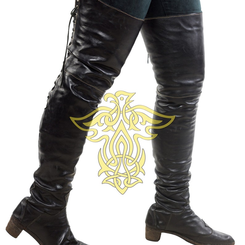 High Boots Pirate Boots Boots Musketeers Cosplay LARP