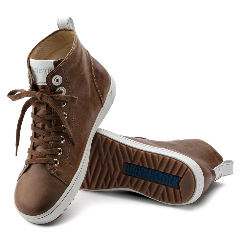 Brand New Birkenstock Natural Leather Birko-felt High-top